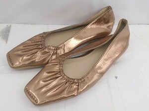 * apart by lowrys apartment bai lorry z square tu flat shoes size 38 Gold Brown lady's P
