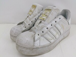 ◇ adidas SUPERSTAR UP W スーパースター アップ FV3334 スニーカー シューズ サイズ23ｃｍ ホワイト レディース P