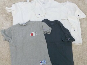 ◇ 《 Champion チャンピオン まとめ売り5点セット サイズXLのみ 長袖 半袖Tシャツ カットソー メンズ 》