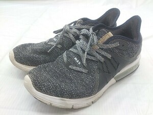 ◇ NIKE ナイキ AIR MAX SEQUENT 3 908993-011 スニーカー シューズ サイズ24.5cm ブラック ホワイト系 レディース P