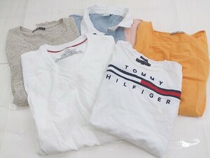 ◇ 《 ZARA /TOMMY HILFIGER まとめ売り5点セット サイズ混合 シャツ Tシャツ カットソー レディース メンズ 》 P