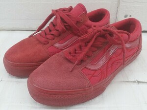 ◇ VANS ヴァンズ V36CFVOLCANO OLD SKOOL オールドスクール スニーカー シューズ サイズ24.5ｃｍ レッド レディース P