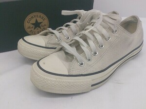 ◇ ◎ CONVERSE コンバース ALL STAR 1SC787 ローカット スニーカー シューズ サイズ24.5cm ライトグレー系 レディース E