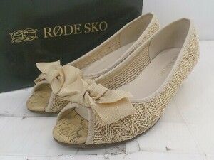 * * RODE SKOroteskoURBAN RESEARCH open tu pumps shoes size 37 beige group lady's E