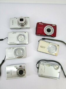 1円★ Canon Nikon CASIO PENTAX Panasonic カメラ デジカメ デジタルカメラ まとめ売り ジャンク品 7点セット ※同梱不可