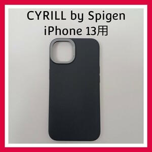 CYRILL by Spigen　iPhone13　ケース　ブリック　ダークグレー　スマホケース　ソフト　TPU　薄型　軽量　米MIL規格　衝撃吸収