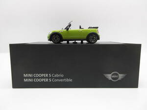 1/43 BMW MINI ミニクーパーS　カブリオ　コンバーチブル　ディーラー特注 ミニカー　イエロー