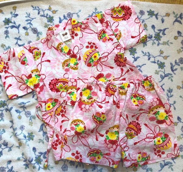 甚平 花柄 90センチ