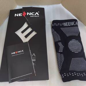 未使用品 美品 X-Small(2630cm)米国特許 NEENCA 膝サポーター ひざ半月板安定 スポーツ 登山 通気性 左右兼用 サイドバネ XS ブラック