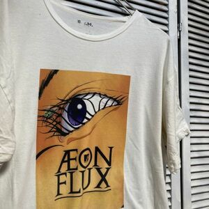 AHDW 1スタ 白 アニメ Tシャツ イーオンフラックス AEON FLUX - 90s 00s ビンテージ アメリカ 古着 ベール 卸 仕入れ