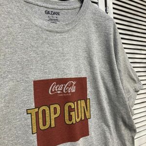 AHDR 1スタ グレー ムービー Tシャツ トップガン コカコーラ TOPGUN 映画 - 90s 00s ビンテージ 古着 ベール 卸 仕入れ