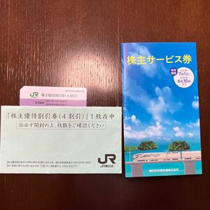 【送料無料】JR東日本　株主優待割引券&株主サービス券　1枚　※期限2024/6/30迄