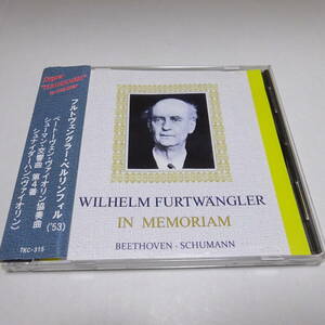 国内盤/Otaken「ベートーヴェン：ヴァイオリン協奏曲 / シューマン：交響曲第4番」1953年/シュナイダーハン/フルトヴェングラー/TKC315