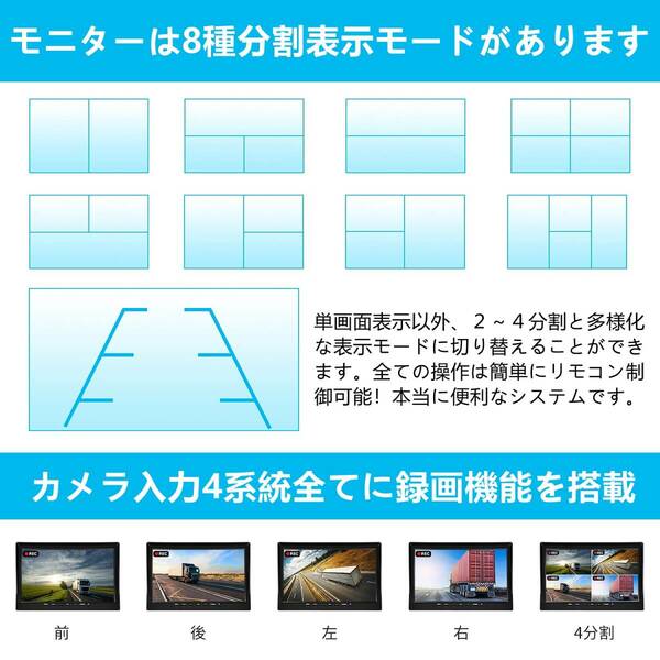 　バックカメラモニターセット♪録画機能搭載