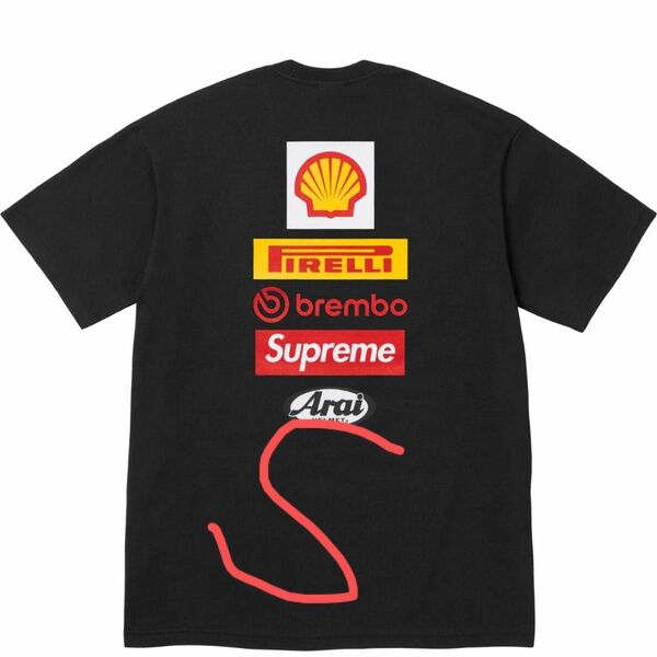 Supreme x Ducati Logos Tee "Black"シュプリーム ドゥカティ ロゴ Tシャツ "ブラック" S