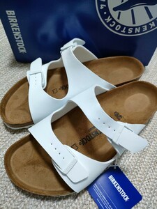 新品 BIRKENSTOCK ビルケンシュトック NEVADA ネバダ 28cm 43 白 ホワイト サンダル 正規品 レギュラーフィット レザー ドイツ製