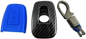 BRIGHTZ Prius 50 51 55 carbon style smart key case blue [ KEY-CASE-017 ] ZVW50 ZVW