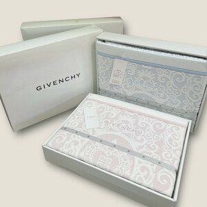 S-123◆GIVENCHY 綿毛布 ペア まとめて シングルサイズ ジバンシー 寝具 ブランド