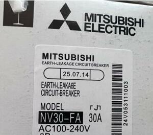 新品 MITSUBISHI/三菱電機 　NV30-FA 3P 30A 漏電ブレーカ　 保証付き