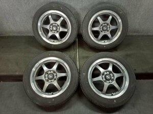 NCB919中古 S-HOLD 14×5J 4穴 PCD100 +42 タイヤホイール 155/65R14