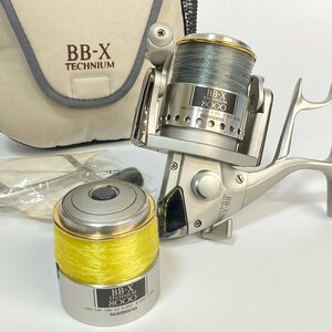 K シマノ BB-X テクニウム 8000 スピニングリール SC598 ハンドル 替えスプール 袋|SHIMANO BBX 日本製 Made in Japan 磯釣り