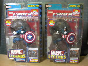  unopened ma- bell Legend Captain America Ultimate version Classic version set Marvel Legends Classic ultimate toy biz