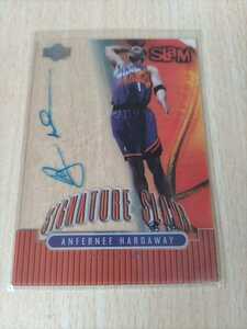 *00-01 Upper Deck Slam Signature Slams A.Hardaway is -da way pe knee AH 2