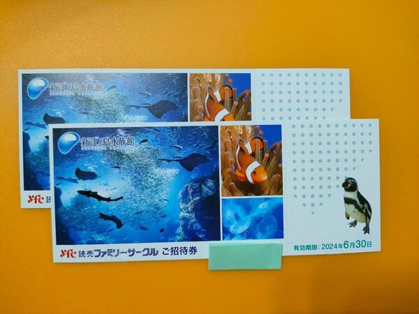 新江ノ島水族館 ご招待券 2枚