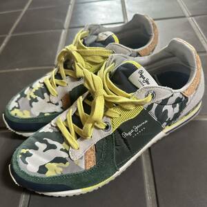 Pepe Jeans Pepe Jeans sneakers shoes green yellow color camouflage green yellow camouflage 