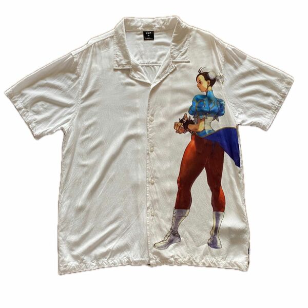 【HUF X STREET FIGHTER】CHUN-LI S/S RESORT SHIRT サイズM