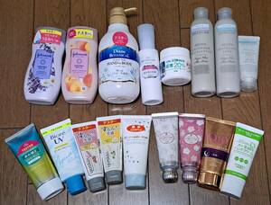 [ tester ][ set sale ] body milk * sunscreen * hand cream etc. 17 point ①