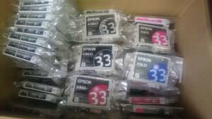 EPSON インクカートリッジ　ICBK33/ICMB33/ICM33/ICR33/ICBL33 53本　純正