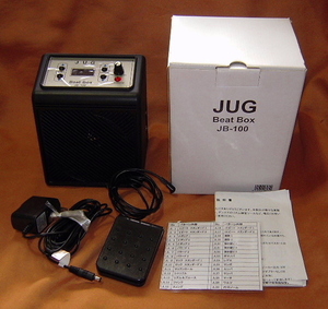 * used * beautiful goods * island . musical instruments JUG Beat Box JB-100 rhythm box optional AC adaptor attaching 
