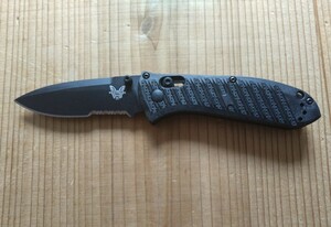 BENCHMADE ベンチメイド ミニプレシディオ オールブラック 半波刃