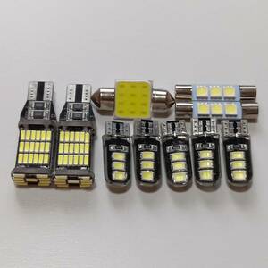 超爆光！SK9 新型 フォレスターT10 LED ルームランプ バックランプ ナンバー灯 10個セット ホワイト スバル /45/6/f3/t31