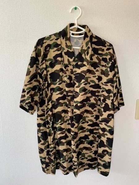 A BATHING APE　迷彩アロハシャツ　サイズL