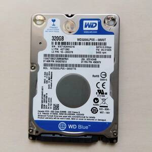 【98】320GB HDD SATA 2.5インチ WD WD3200LPVX ハードディスクドライブ