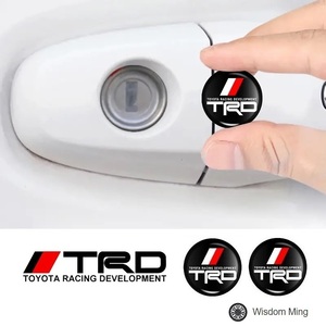 TRD トヨタ GR 3Dクリスタルエンブレム 15mm 鍵穴マーク 鍵穴隠し キーレス TOYOTA gg