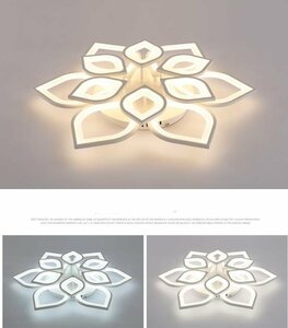 人気美品★ シャンデリア アクリル 照明器具 天井照明 蓮の花の形 Led 屋内ランプ ホーム 未使用 調光可能