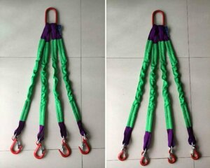  high quality 4ps.@ hanging belt sling sling belt work for load hanging alloy steel made hook attaching ring attaching polyester made 1.5m withstand load 3t belt width 5cm