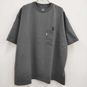 4-0602S♪Graphpaper 未使用品 男子自身 S/S Oversized Pocket Tee for UOMO GU204-70267 半袖Tシャツ グレー グラフペーパー F95660