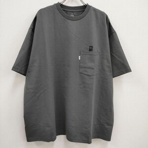 4-0602S♪Graphpaper 未使用品 男子自身 S/S Oversized Pocket Tee for UOMO GU204-70267 半袖Tシャツ グレー グラフペーパー F95659