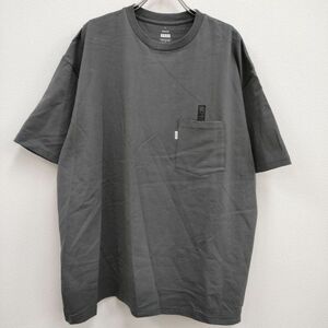 4-0602S♪Graphpaper 未使用品 男子自身 S/S Oversized Pocket Tee for UOMO GU204-70267 半袖Tシャツ グレー グラフペーパー F95605