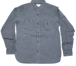 used Fullcount heavy weight towobashu stripe shirt 42