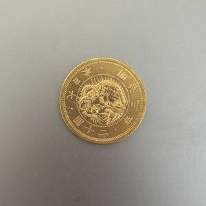 [1 jpy start!][ superior article ] old two 10 . gold coin 20 jpy gold coin Meiji 3 year old coin Japan old coin modern times old coin approximately 33g rare 