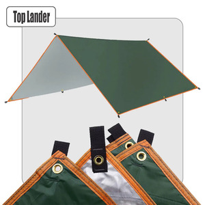 タープ テント 4x3m3x3m 日除け 防水 超軽量 ガーデン キャノピー 屋外キャンプ ツーリスト ビーチ シェルター サンシェード