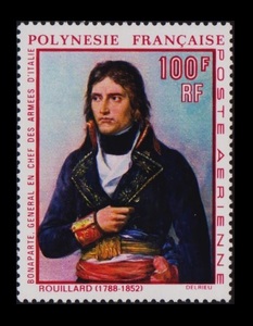 zα174y4-3F　仏領ポリネシア1969年　ナポレオンの絵画・1枚完　ヒンジ