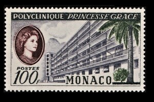cλ68y5-6m　モナコ1958年　グレース王妃総合病院・1枚完
