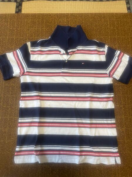 ポロシャツ ボーダーTOMMY HILFIGER M(8-10)