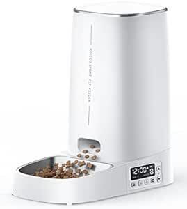 ROJECO automatic feeder cat middle for small dog timer type automatic feeding vessel 4L high capacity . hour . amount 1 day 6 meal (1 meal 6-360g setting possible )...